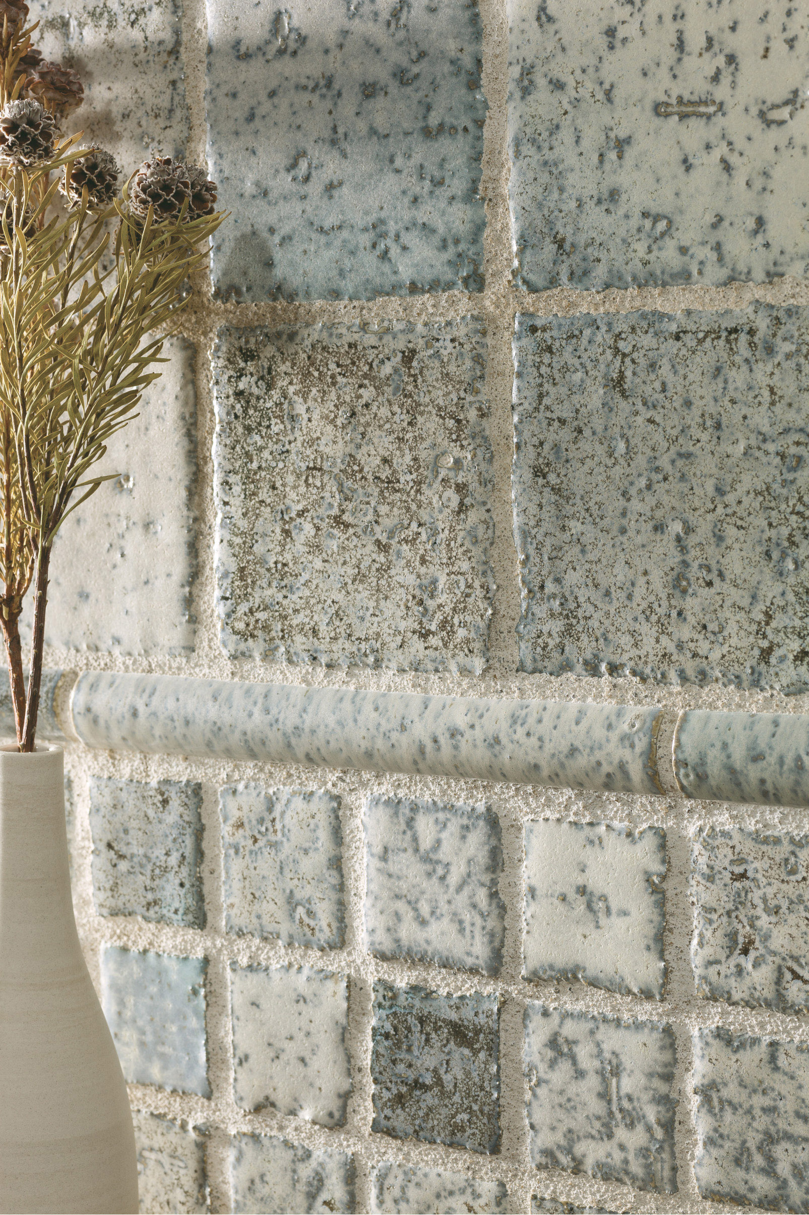 Miyabi; wabi-sabi defined in a glazed porcelain tile series from Heritage Tile.